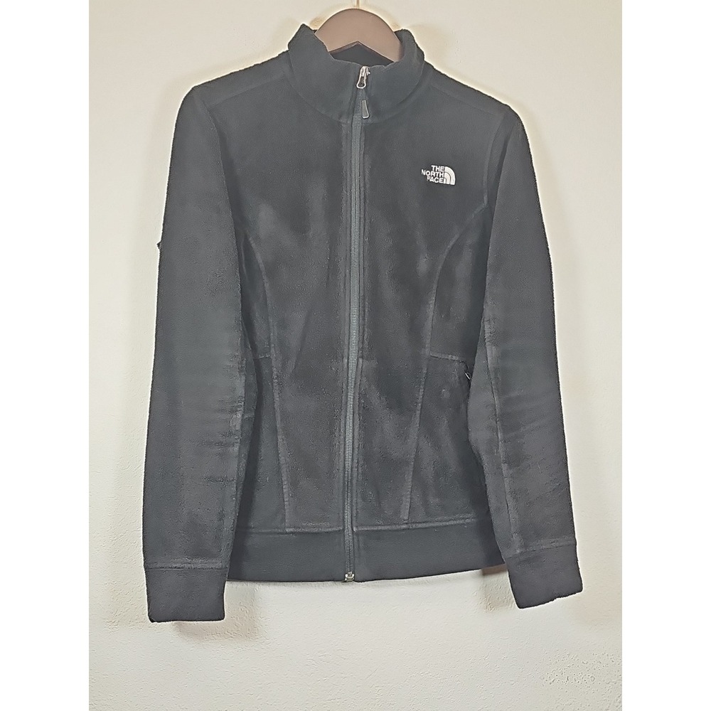 The North Face Womens Full Zip Fleece Black Jacket Size M